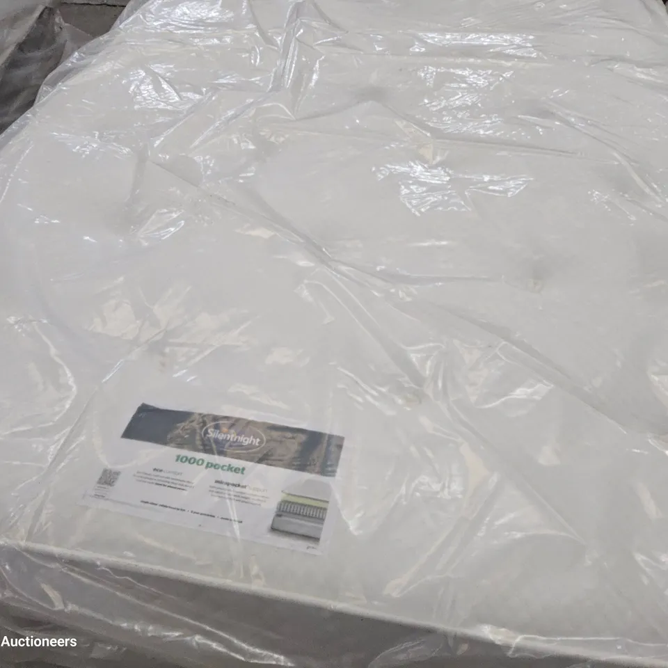 QUALITY BAGGED 4'6" DOUBLE SILENTNIGHT 1000 POCKET MATTRESS 