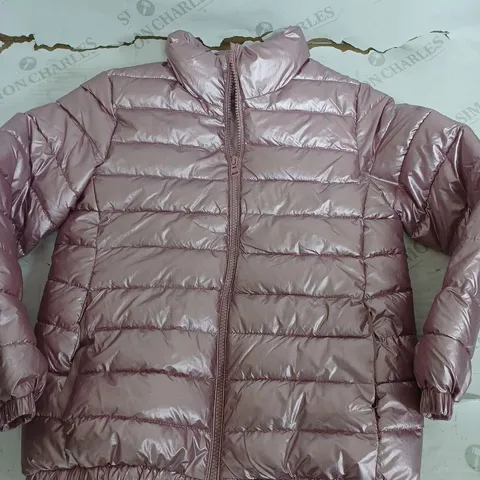 ZARA KIDS SHINNY PINK PADDED JACKET - KIDS SIZE 9