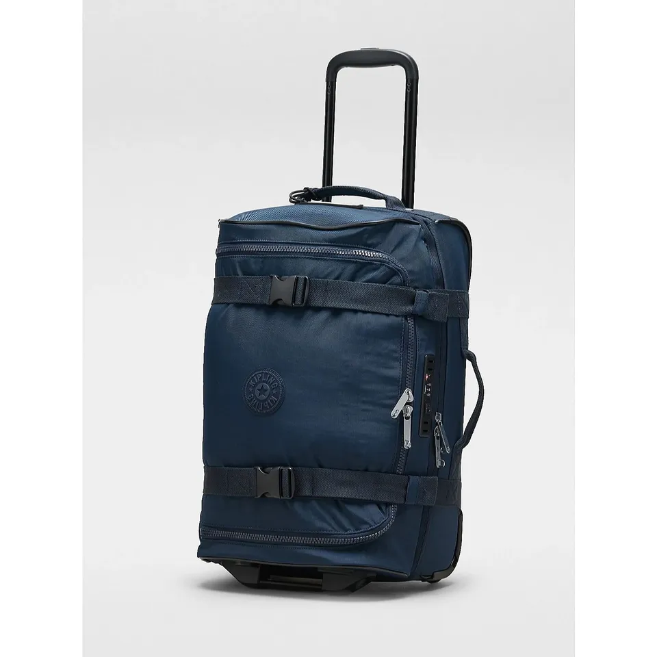 KIPLING AVIANNA S WHEELED HOLDALL - NAVY