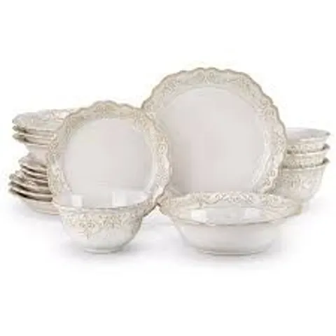 BOXED VANCASSO APPROXIMATELY 16 PIECE STONEWARE DINNERWARE SET - SERVICE FOR 4