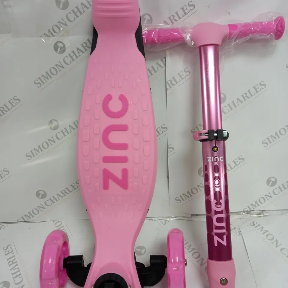 ZINC THREE WHEELED FOLDING FLYTE SCOOTER RRP £99.99