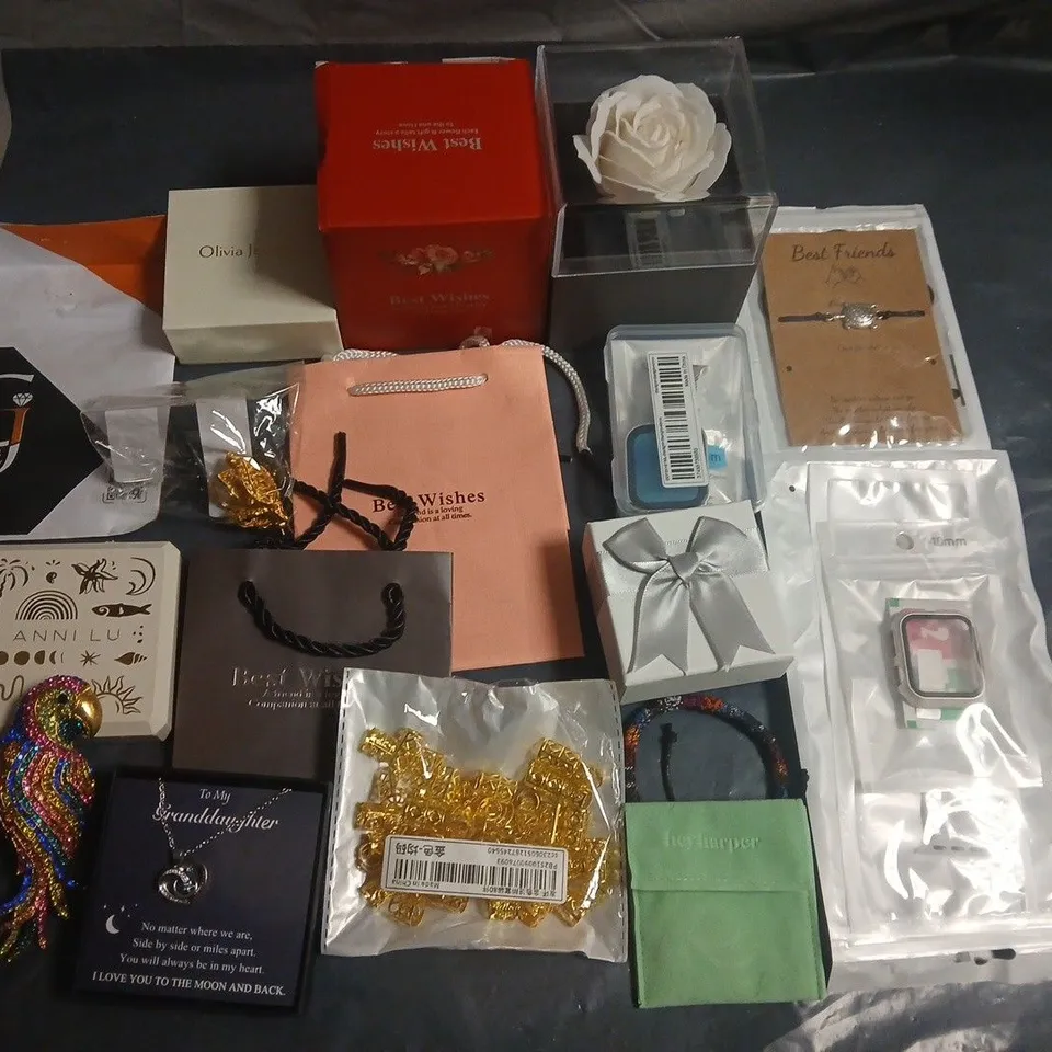 LOTOF ASSORTED JEWELLERY ITEMS TO INCLUDE ANNILU, OLIVIA JEWELRY AND COSTUME JEWELLERY