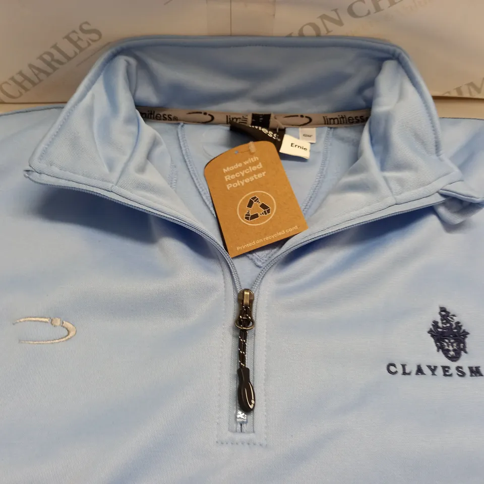 LIMITLESS CLAYESMORE BLUE 1/4 ZIP TOP - 42/44"
