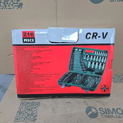 CR-V 216-PIECE SOCKET & BIT SET 