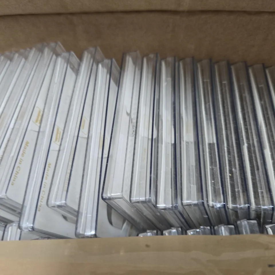 BOX OF APPROXIMATELY 40 ASSORTED PHONE 4D GLASSES SCREEN PROTECTOR SILVER S8 EDGE