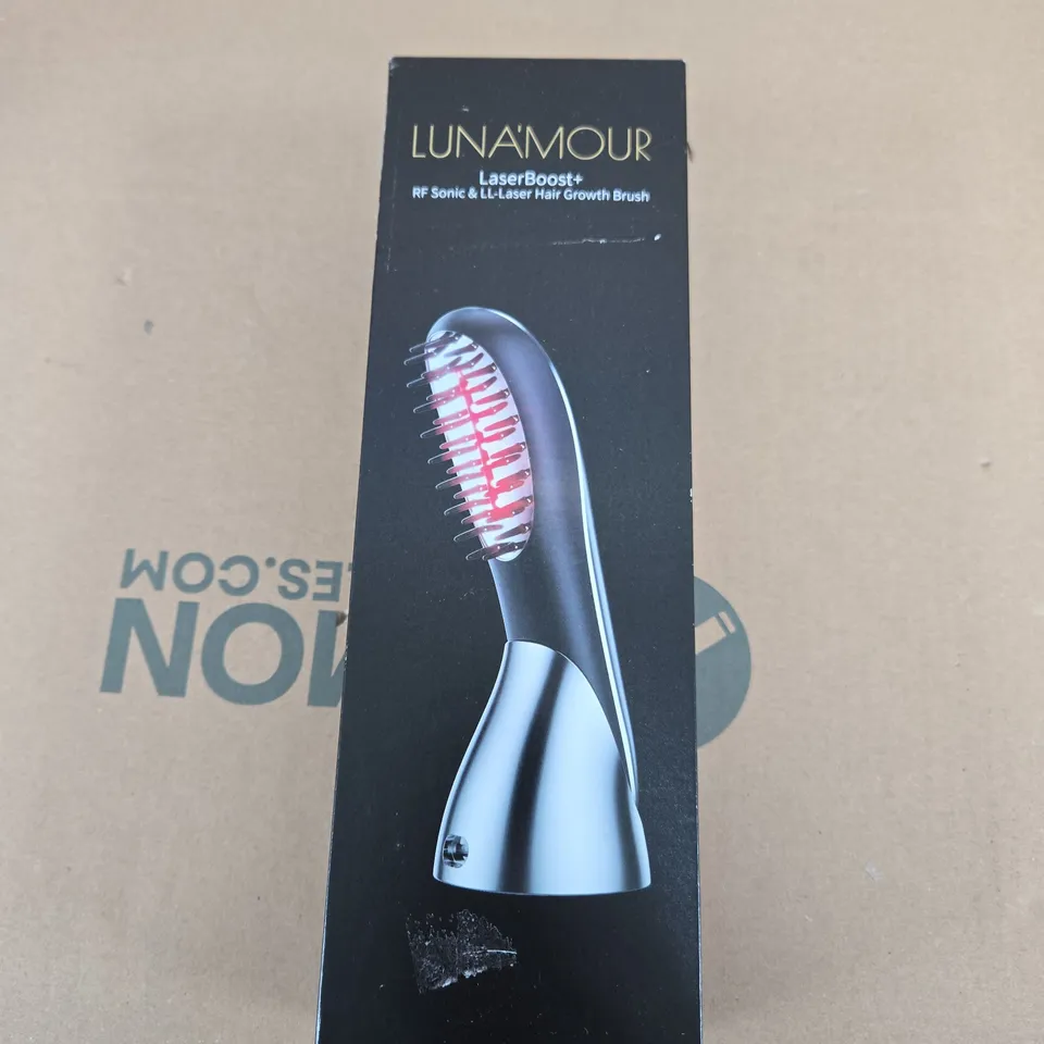 LUNAMOUR LASERBOOST+ RF SONIC & LL-LASER HAIR GROWTH BRUSH (BOXED)
