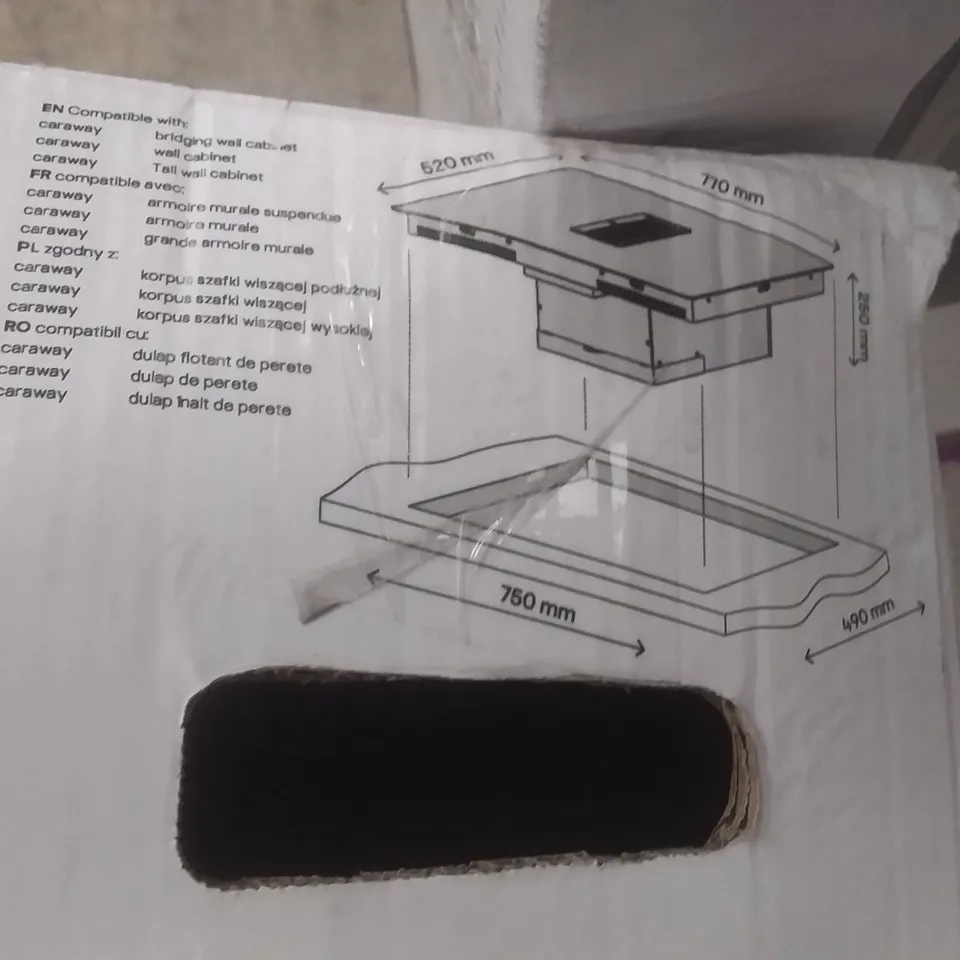 BOXED GOODHOME BAMIA INDUCTION HOB WITH INTEGRATED EXTRACTOR FAN