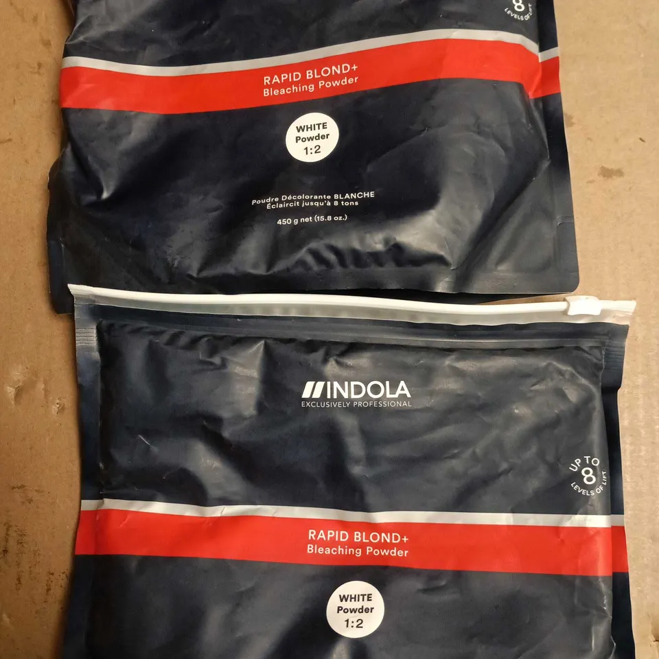 INDOLA RAPID BLOND+ BLEACHING POWDER – WHITE POWDER 450G (2 X 450G) – EXCLUSIVELY PROFESSIONAL