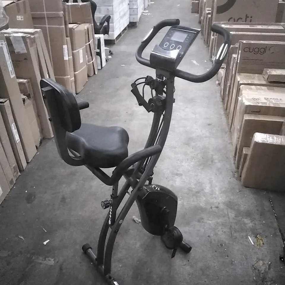 SLIM CYCLE 2-IN-1 STATIONARY FLAT FOLD EXERCISE BIKE