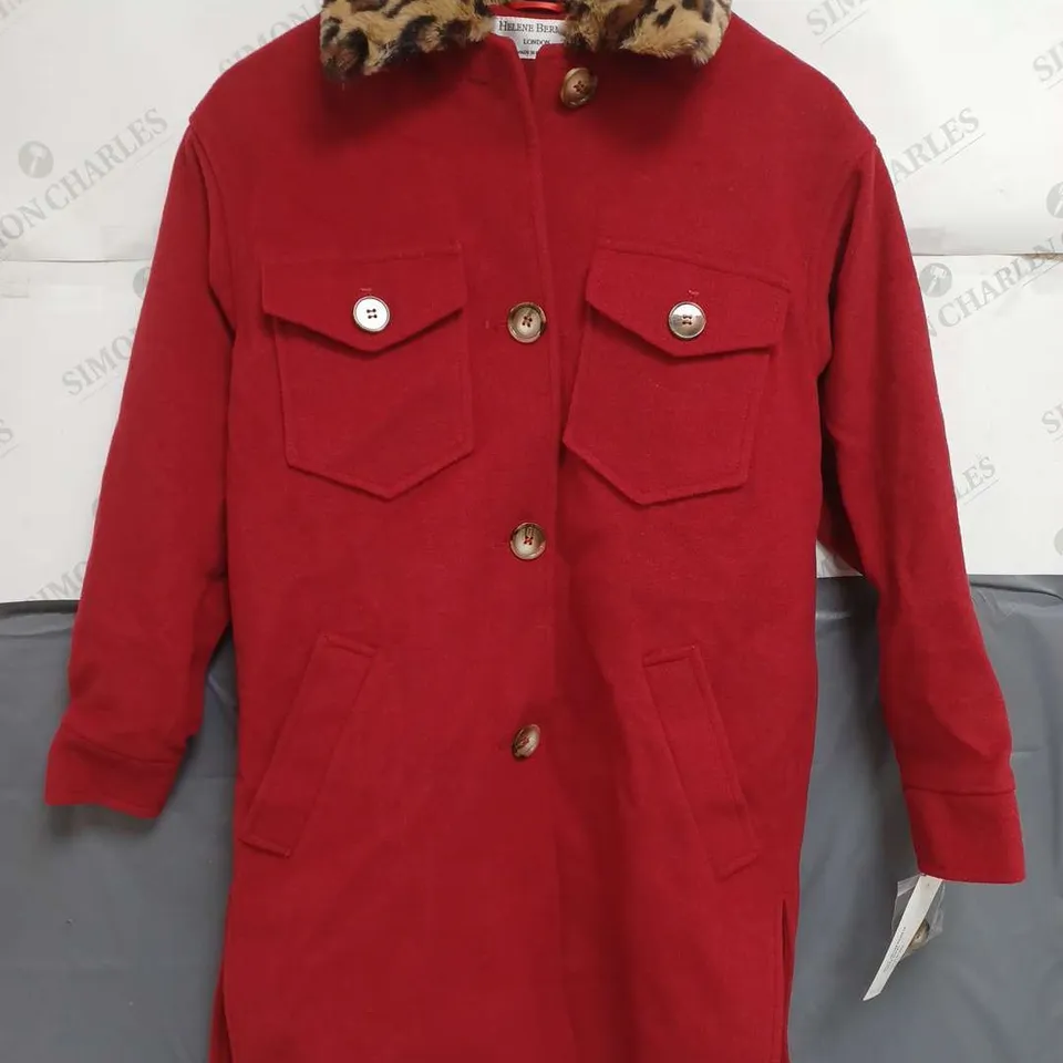 HELENE BERMAN LONDON JACKET IN RED SIZE 8 