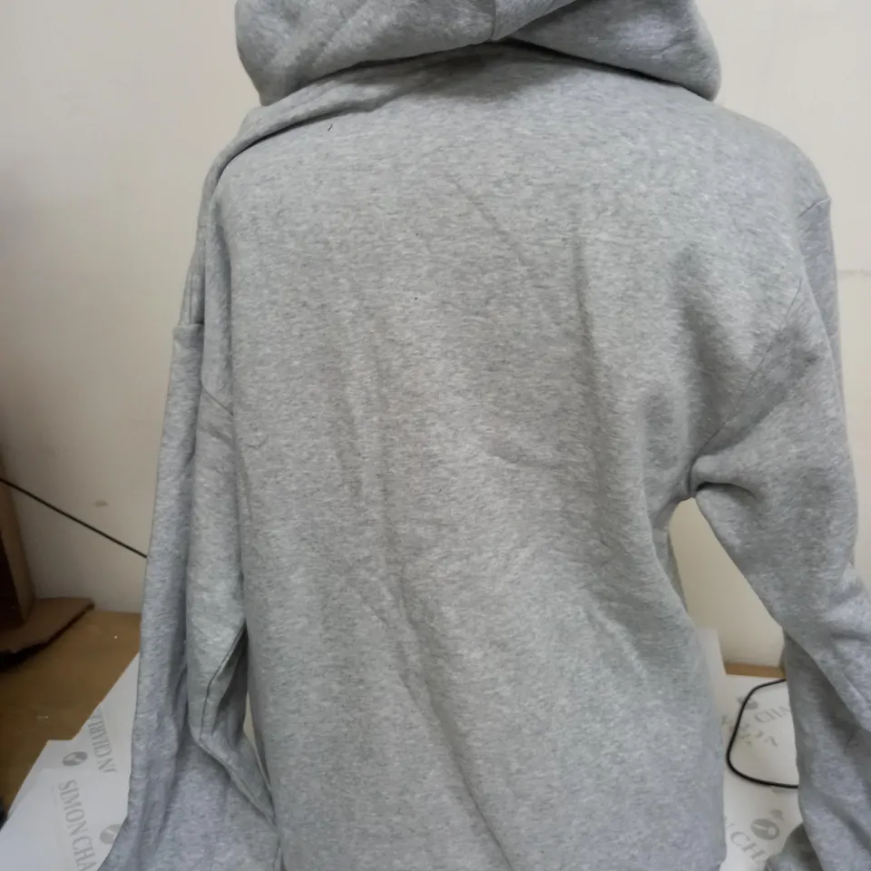 CORTEZ RULES THE WORLD LOGO PRINT HOODIE IN GREY - MEDIUM