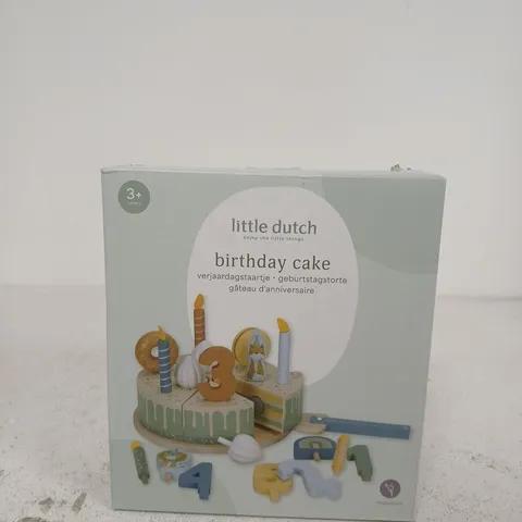 LITTLE DUTCH BIRTHDAY CAKE – WOODEN PLAY SET, BOXED