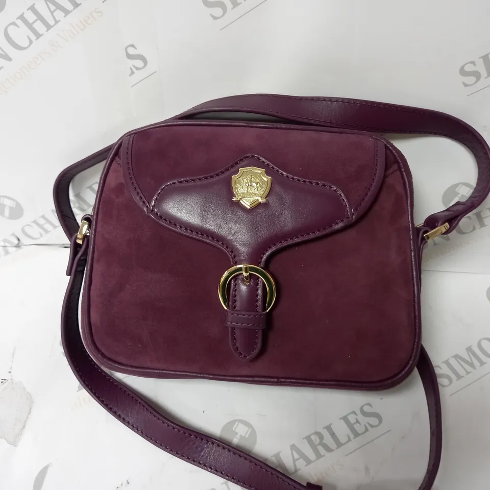 PAUL COSTELLOE DRESSAGE BAG IN DEEP PURPLE