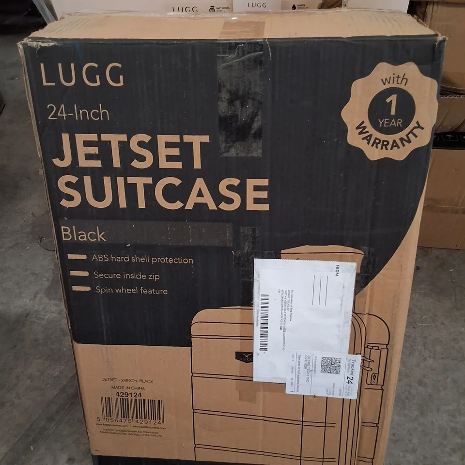 BOXED LUGG 24" JETSET SUITCASE - BLACK  