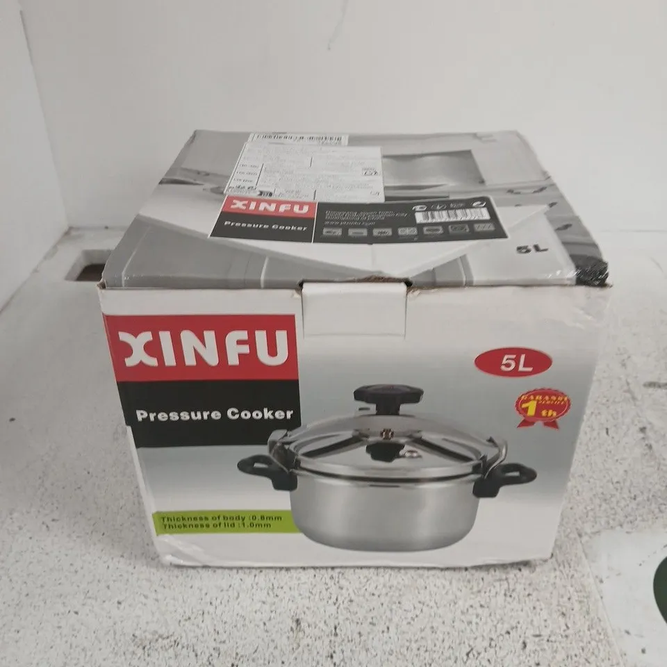 XINFU PRESSURE COOKER 5L – STAINLESS STEEL