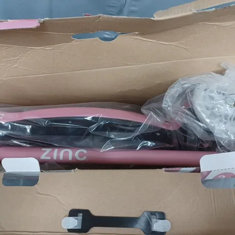 BOXED ZINC THREE WHEELED LIGHT UP SCOOTER