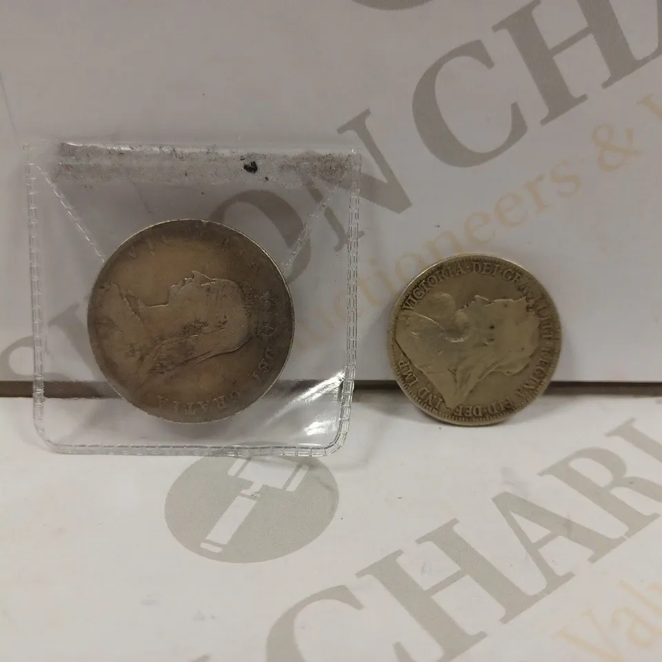 BOX TO CONTAIN 7 X HISTORICAL & COLLECTORS COINS. DESIGNS AND CURRENCIES VARY 