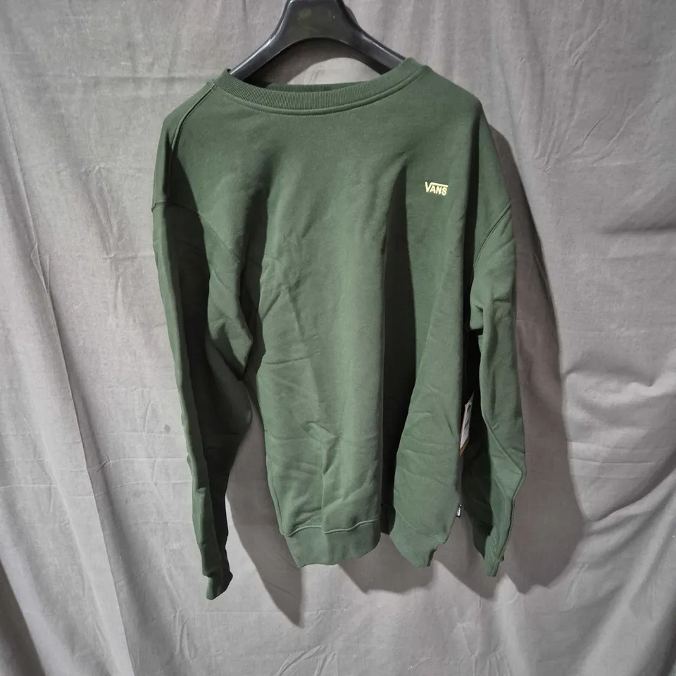 VANS GREEN CREWNECK SWEATSHIRT – MEDIUM