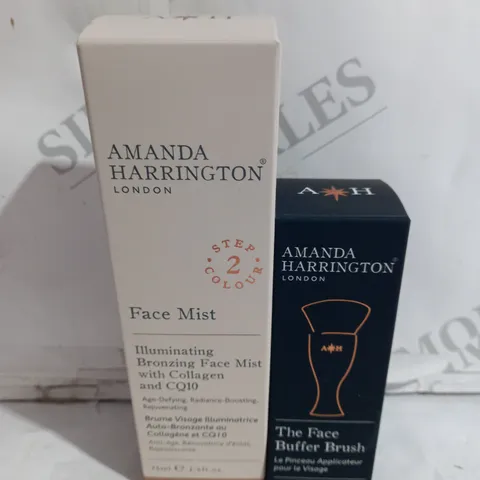 SET OF 2 AMANDA HARRINGTON FACE MIST & BUFFER BRUSH
