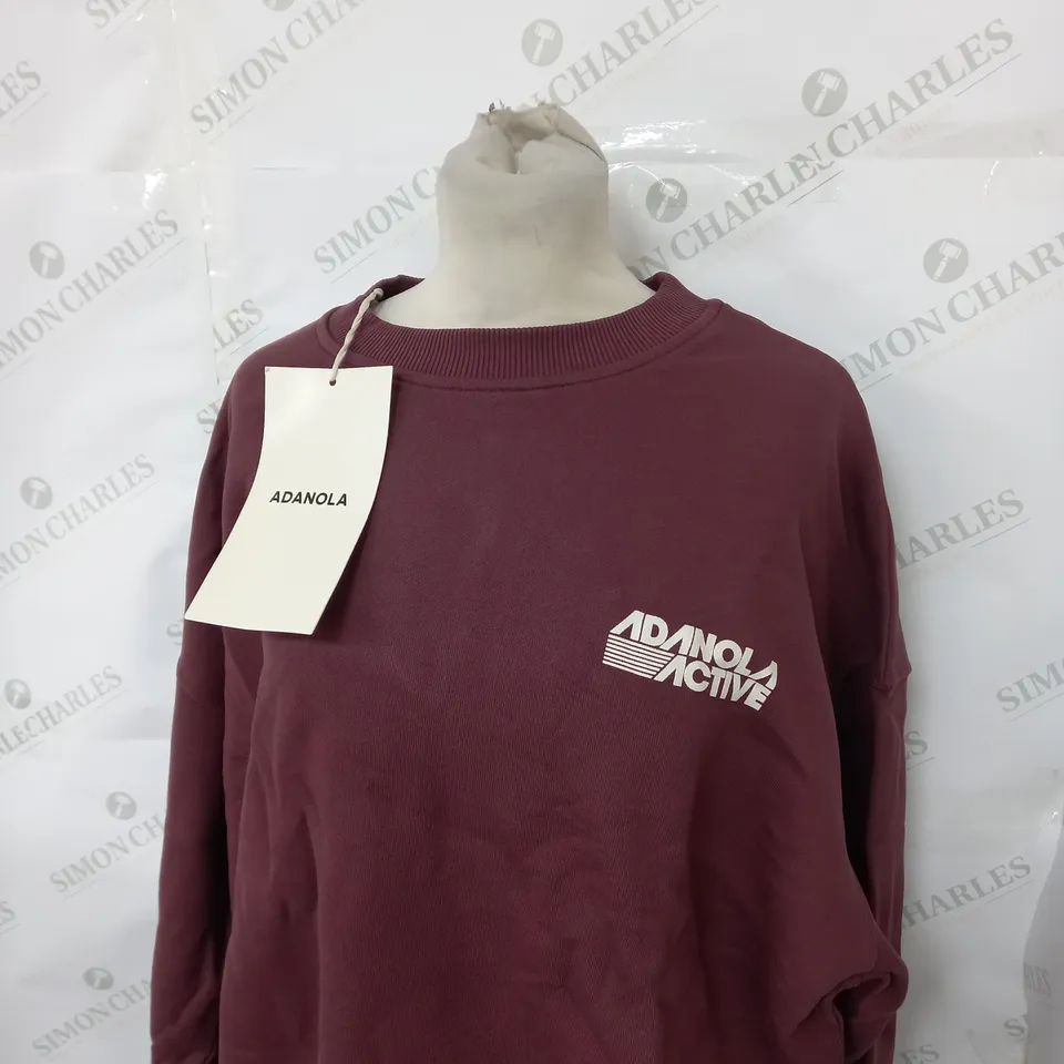 ADANOLA RETRO SPORT OVERSIZZED SWEATSHIRT SIZE M