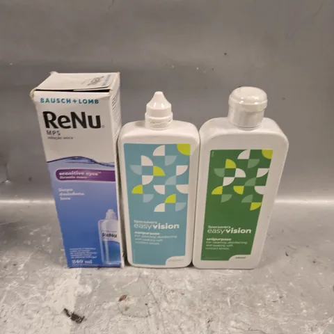 APPROXIMATELY 30 ASSORTED CONTACT LENS SOLUTION PRODUCTS - COLLECTION ONLY
