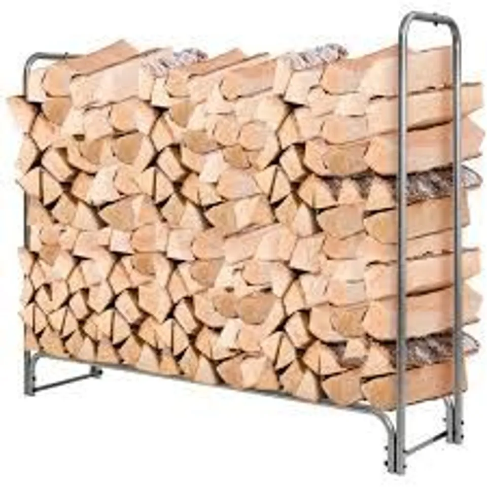 BOXED COSTWAY 5FT FIREWOOD STORAGE RACK HEAVY DUTY LOG HOLDER 