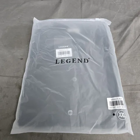 LEGEND LINEN SHIRT – BLACK – UK SIZE XXL