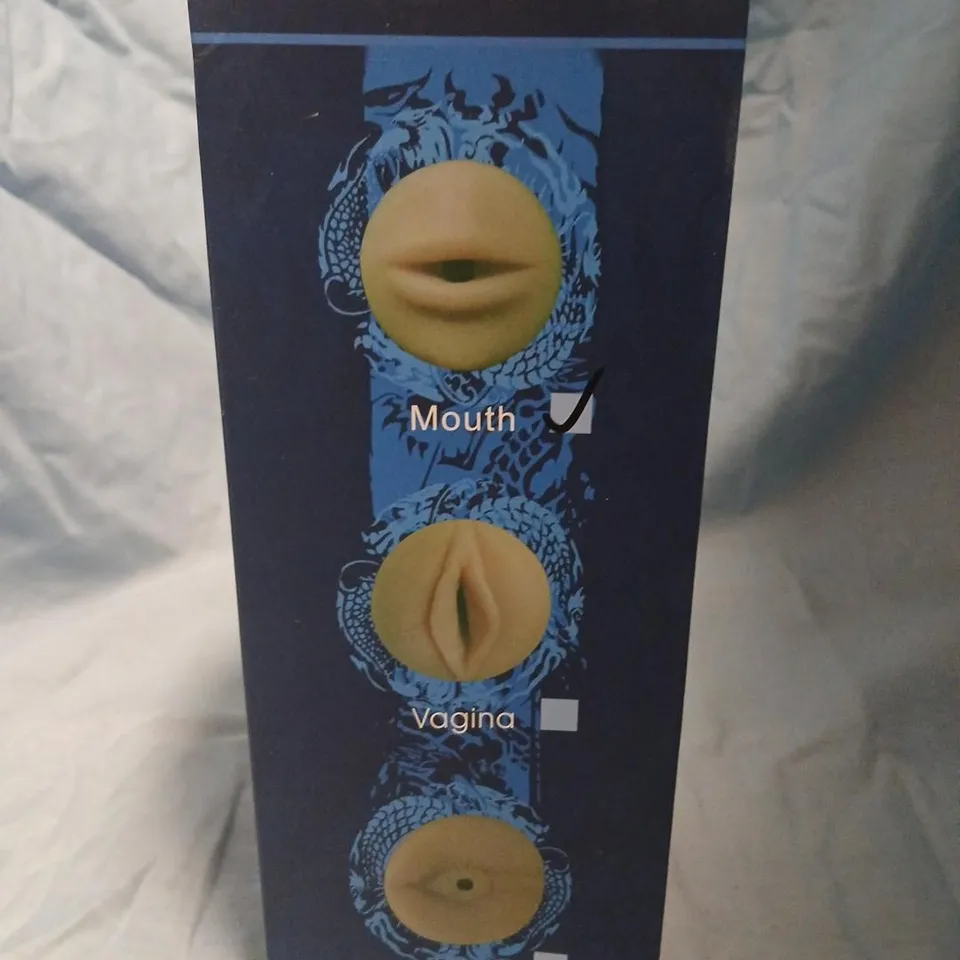 MALE SEX TOY SLEEVE – 3 ORIFICES (MOUTH, VAGINA, ANUS) – BOXED (BS54-MOUTH)