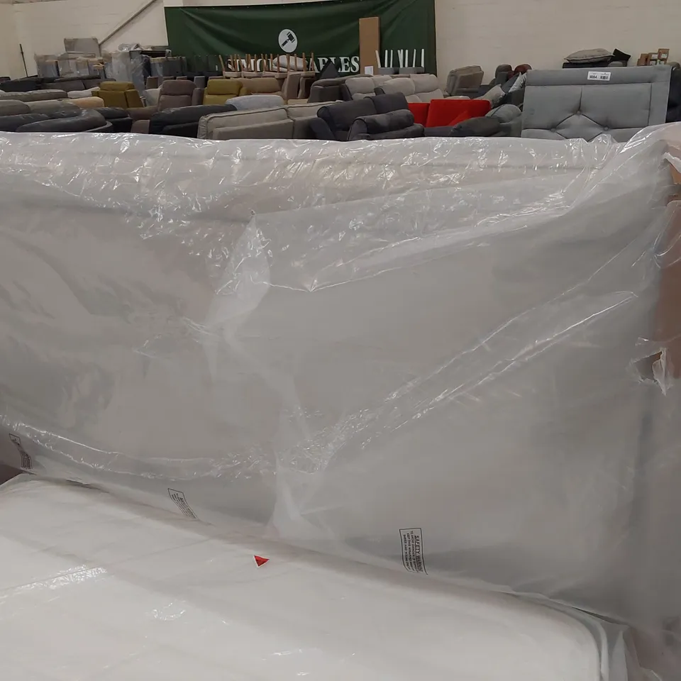 BAGGED 5' KINGSIZE SANDSTONE FABRIC HEADBOARD 