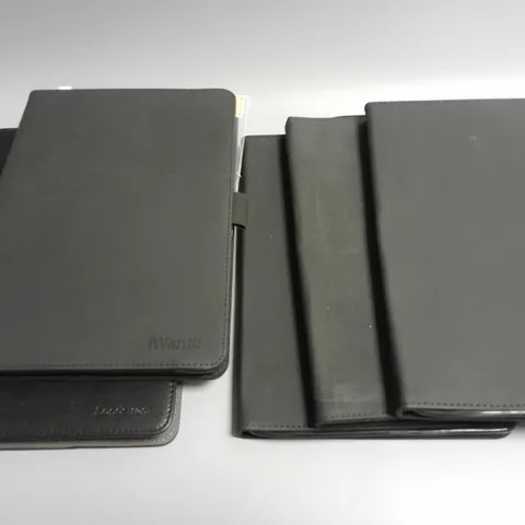 LOT OF 5 ASSORTED FOLIO TABLET CASES TO INCLUDE SANDSTROM AND IWANTIT