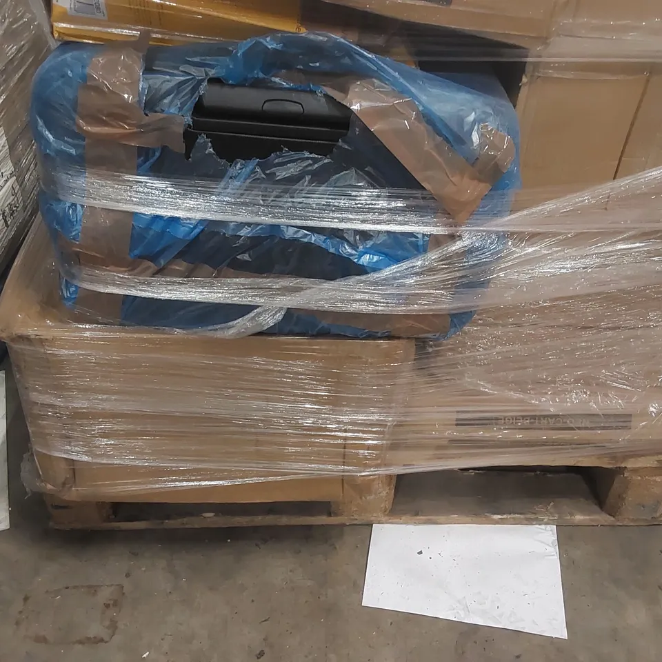 PALLET CONTAINING A LARGE QUANTITY OF ASSORTED NEO PRODUCTS INCLUDING: SACK TRUCKS, ELECTRIC BLANKETS, CHRISTMAS DECORATIONS, SUITCASES, MAKEUP ORGANISERS ECT
