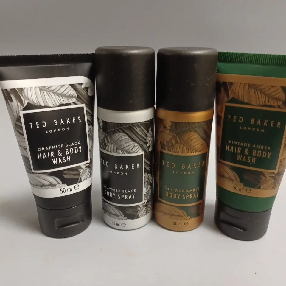 BOXED MEN TED BAKER TRAVEL MINIS BATH BODY GIFT SET