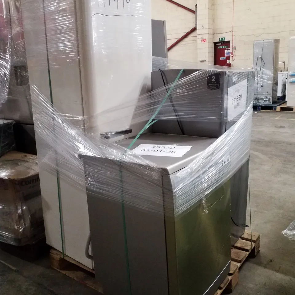 PALLET OF APPROXIMATELY 4 UNPROCESSED RAW RETURN WHITE GOODS TO INCLUDE;