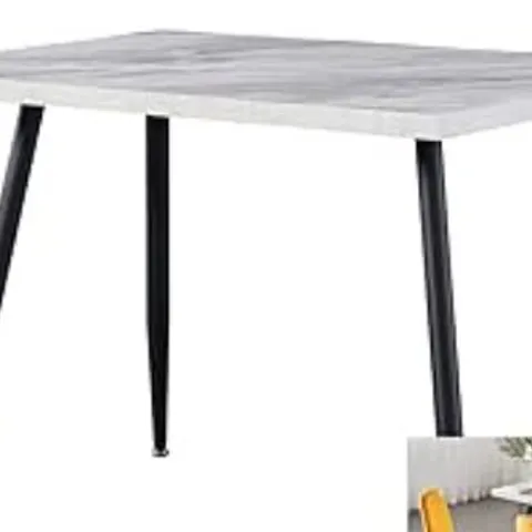 BOXED AINPECCA WHITE DINING TABLE(2 BOXES)