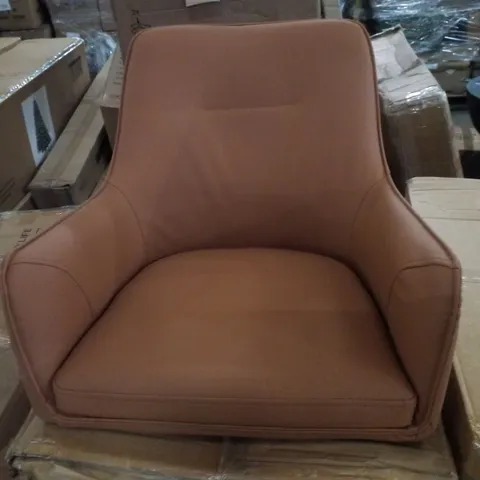 BOXED MAXINE DINING CHAIRS - BROWN [PU LEATHER][SET OF 2] (1 BOX)