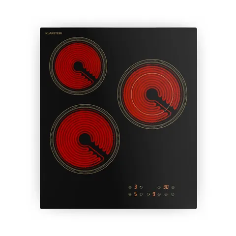 BOXED KLARSTEIN VICTORIA 45CM 3 RING CERAMIC HOB BLACK
