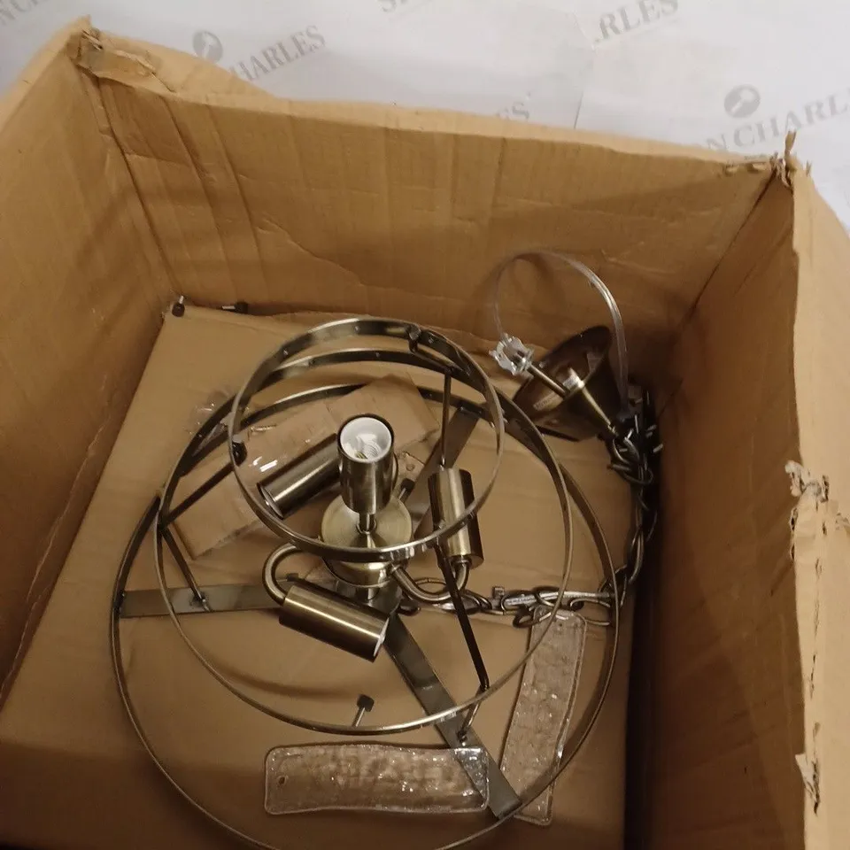 JOHN LEWIS VINTAGE GLASS CELLING LIGHT   