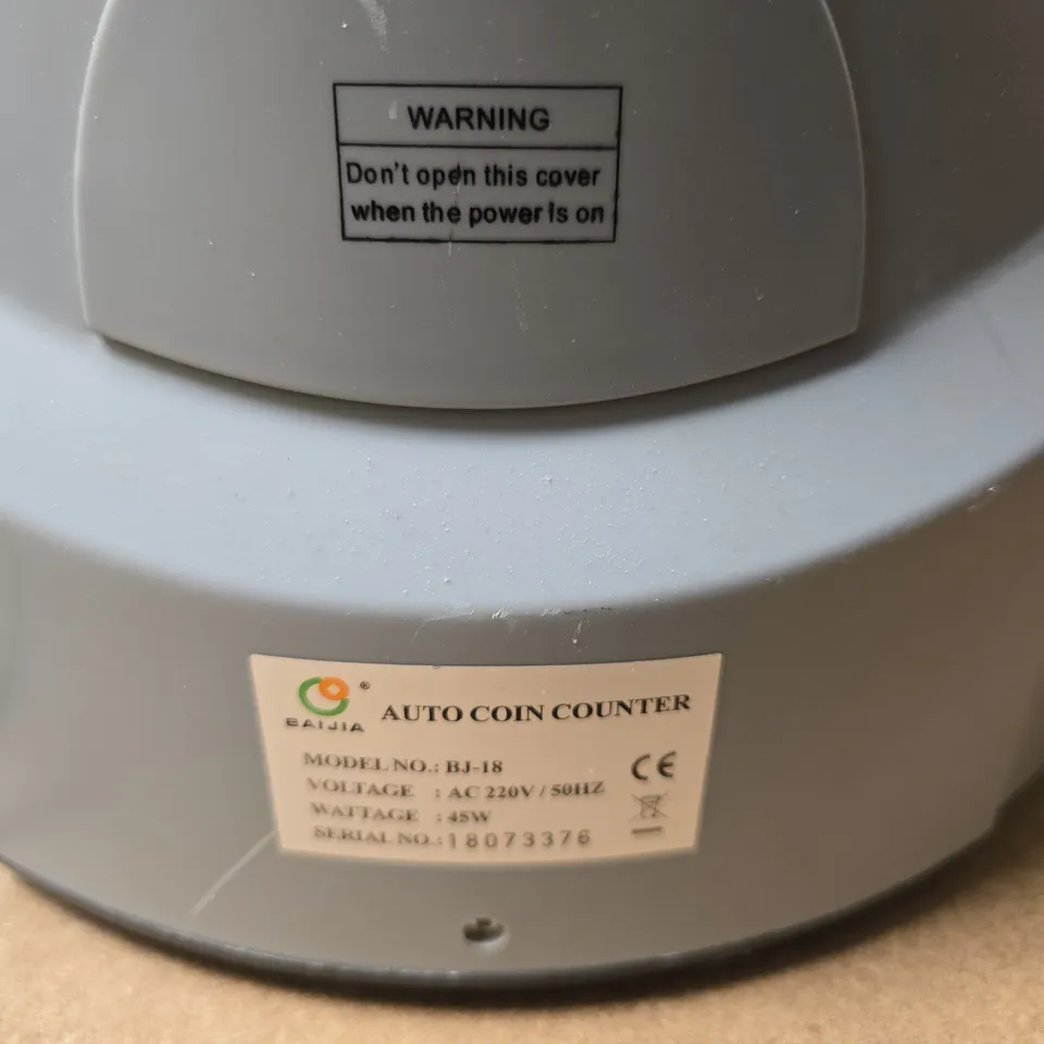 BAIJIA AUTO COIN COUNTER BJ-18 – COUNTERTOP OFFICE EQUIPMENT
