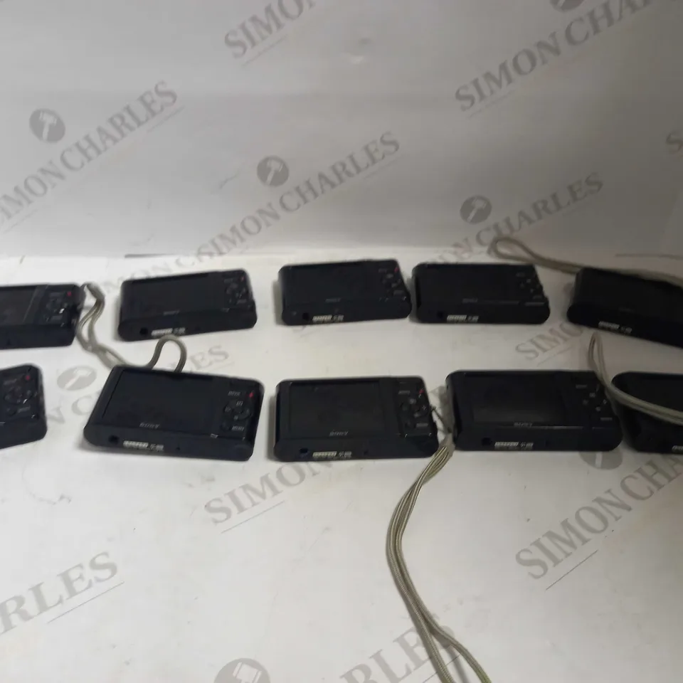 LOT OF 10 BLACK SONY CYBER-SHOT DSC-W810