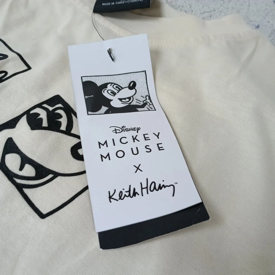 DISNEY MICKEY MOUSE KEITH HARING MEDIUM T SHIRT TAGGED