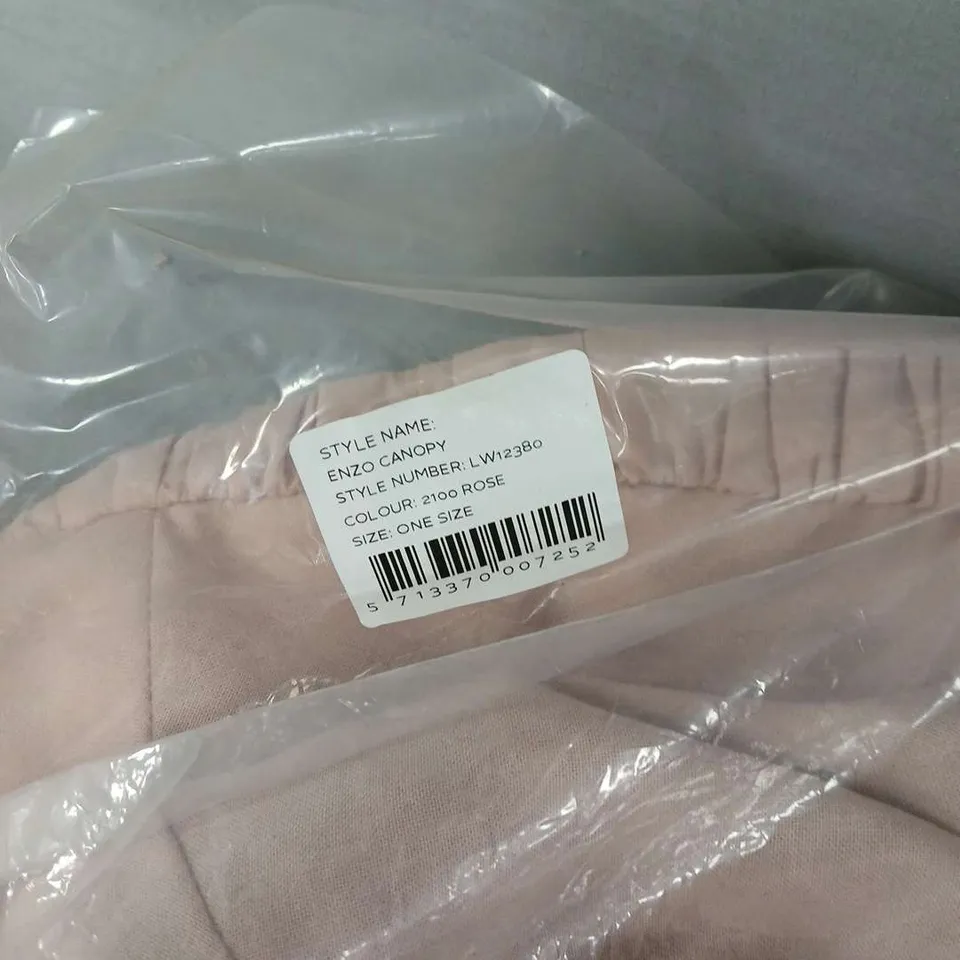 LEWOOD ENZO CANOPY – ROSE PINK, ONE SIZE DOUBLE COT CANOPY .