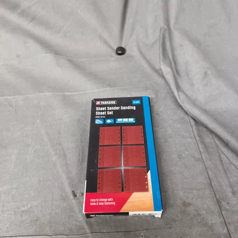 BOX OF APPROXIMATELY 35 X PARK SIDE SHEET SANDER SANDING SHEET SET