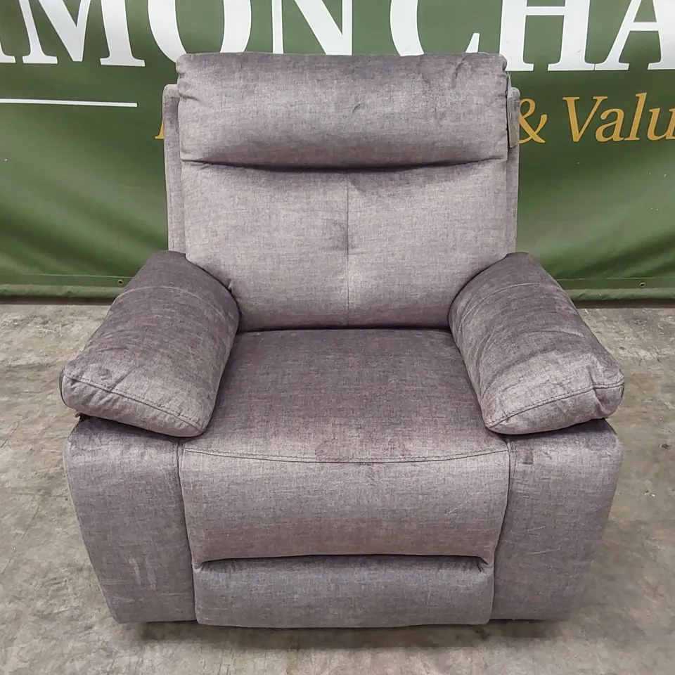 IVANA FABRIC POWER RECLINER ARMCHAIR WITH USB CHARGING AND STORAGE RRP £749