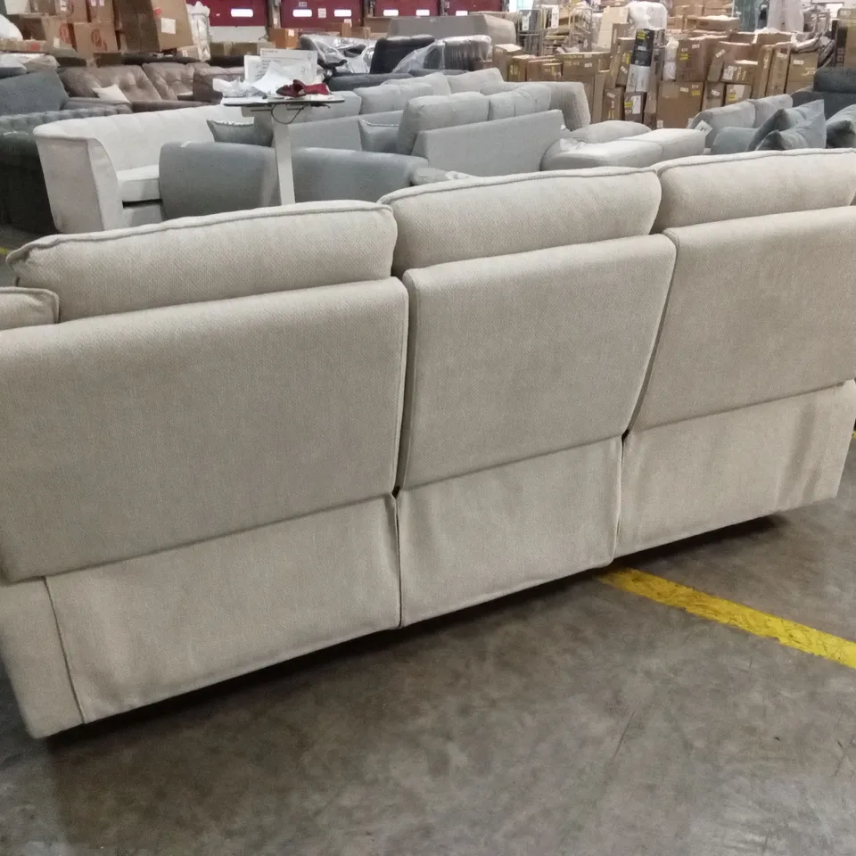 MIRO 3 SEATER MANUAL FABRIC RECLINER SOFA RRP £999