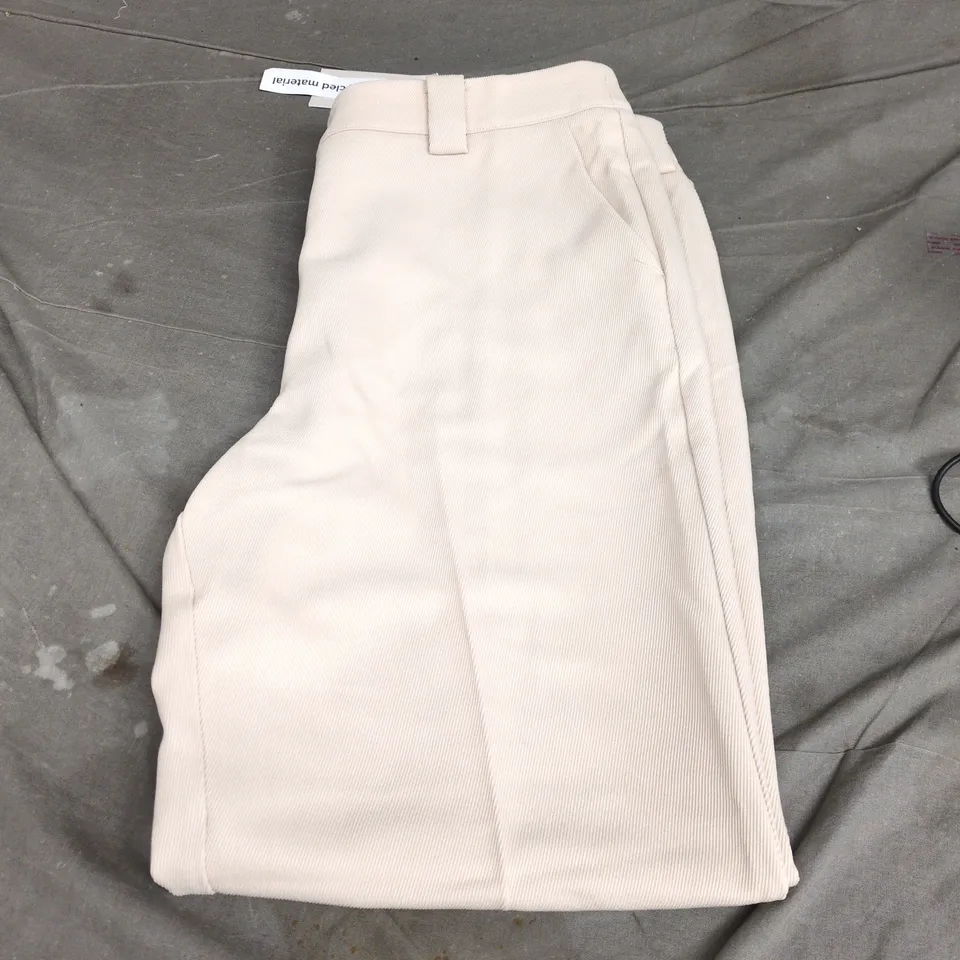 NA-KD BEIGE STRAIGHT MID-WAIST TWILL SUIT PANTS – EU 44 (MEN'S)