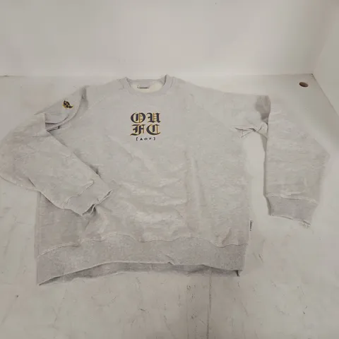 AOF GREY CREW JUMPER - L