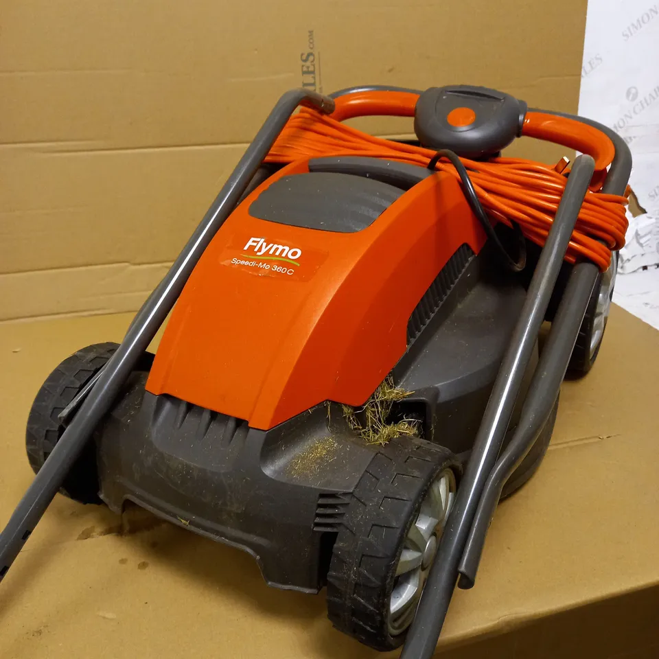 FLYMO SPEEDI-MO 360C ELECTRIC WHEELED LAWNMOWER