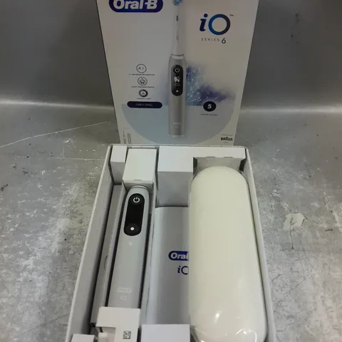 BOXED ORAL B OI SERIES 6 ELECTRIC TOOTHBRUSH IN GREY OPAL