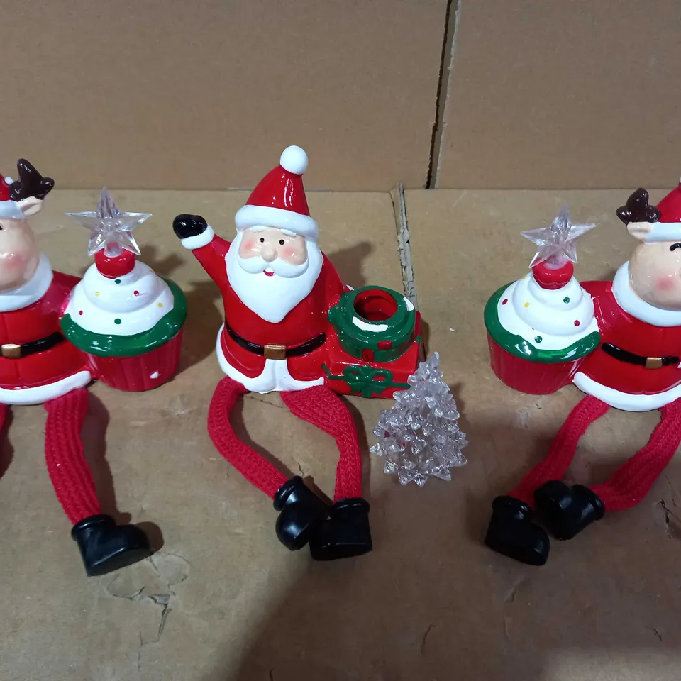 SANTA EXPRESS PRE LIT DANGLY LEG CHARACTERS 