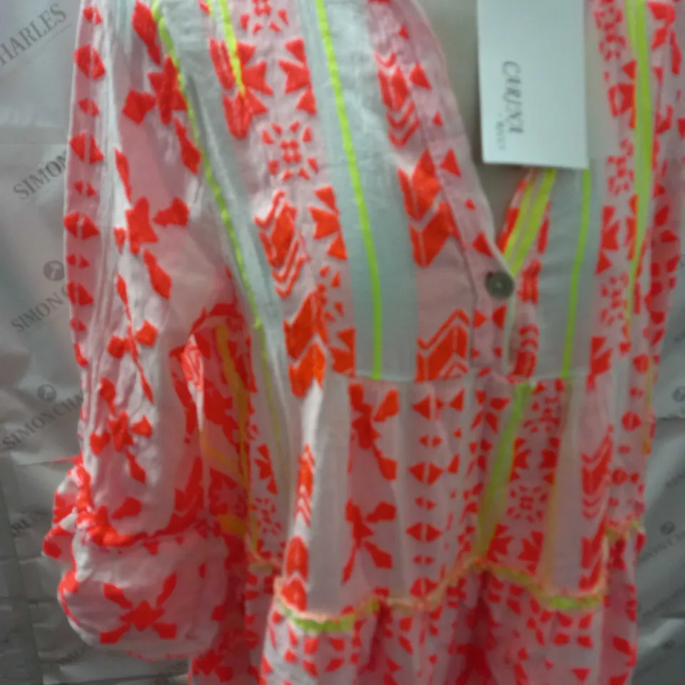 CARINA RICCI ORANGE DRESS - SIZE UNSPECIFIED